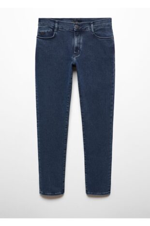 شلوارک منگو لاجورد فاق نرمال مردانه مانگو 67010642