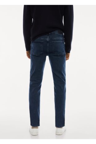 شلوارک منگو لاجورد فاق نرمال مردانه مانگو 67010642