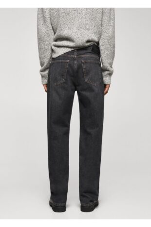 شلوارک منگو خاکستری فاق نرمال مردانه مانگو 67010643