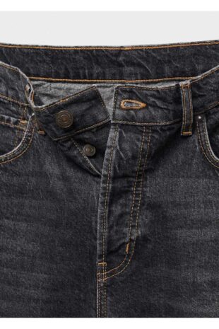 شلوارک منگو خاکستری فاق نرمال مردانه مانگو 67010643