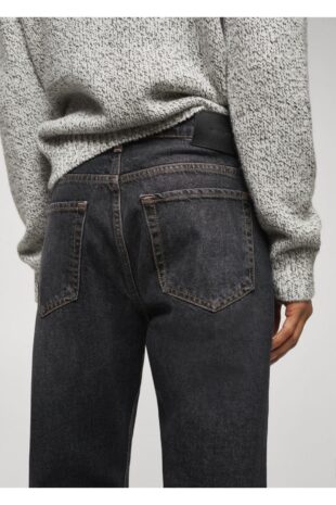 شلوارک منگو خاکستری فاق نرمال مردانه مانگو 67010643