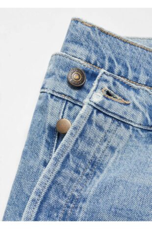 شلوارک منگو آبی فاق نرمال مردانه مانگو 67010644