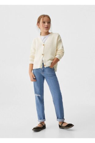 شلوارک منگو لاجورد فاق نرمال دخترانه مانگو 67031011