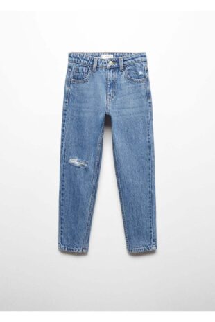 شلوارک منگو لاجورد فاق نرمال دخترانه مانگو 67031011