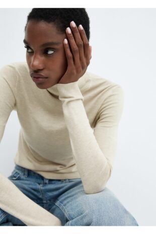 بافت منگو بژ زنانه مانگو 67000469