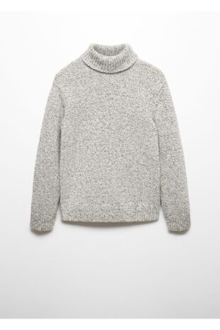 بافت منگو خاکستری مردانه مانگو 67010646