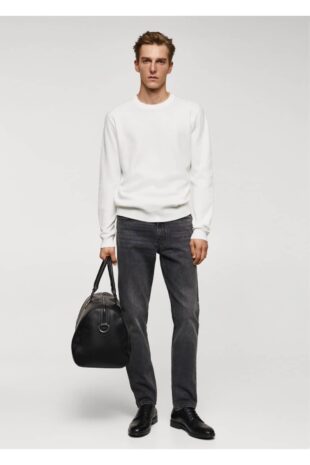 بافت منگو آبی مردانه مانگو 67010651