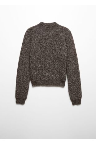 بافت منگو قهوه ای زنانه مانگو 57007760