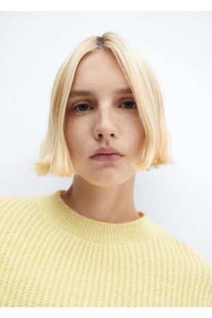 بافت منگو زرد زنانه مانگو 57009126