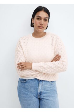 بافت منگو صورتی زنانه مانگو 57079099