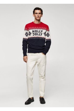 بافت منگو لاجورد مردانه مانگو 57089213