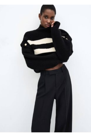 بافت منگو سیاه زنانه مانگو 67000486