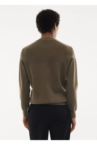 بافت منگو خاکی مردانه مانگو 67050643