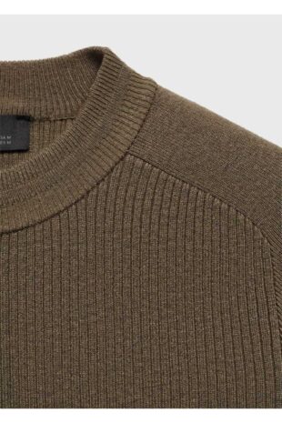 بافت منگو خاکی مردانه مانگو 67050643