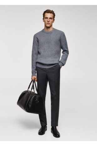 بافت منگو آبی مردانه مانگو 67060642