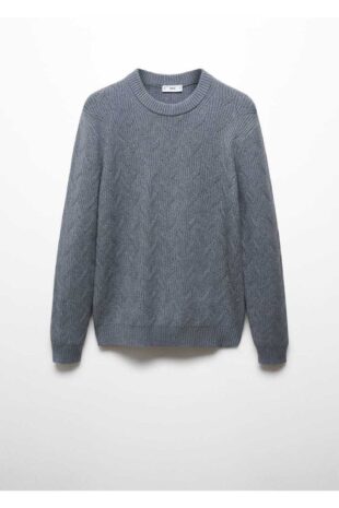 بافت منگو آبی مردانه مانگو 67060642