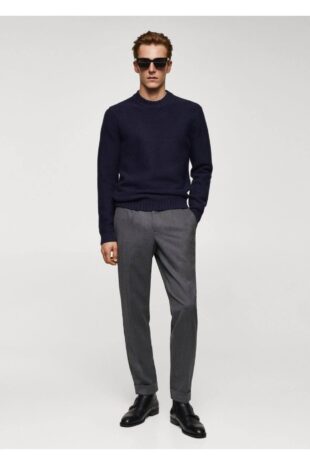 بافت منگو لاجورد مردانه مانگو 67010652