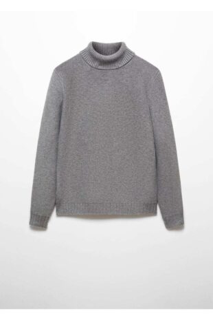 بافت منگو خاکستری مردانه مانگو 67010653