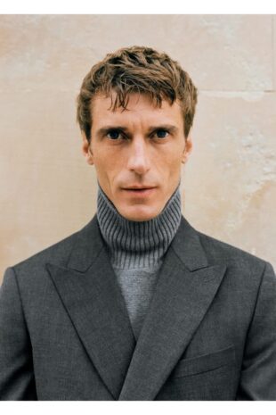 بافت منگو خاکستری مردانه مانگو 67010653