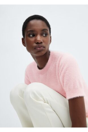 بافت منگو صورتی زنانه مانگو 57009095