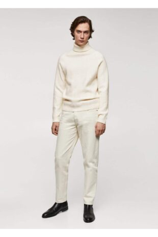 بافت منگو سفید مردانه مانگو 67010654