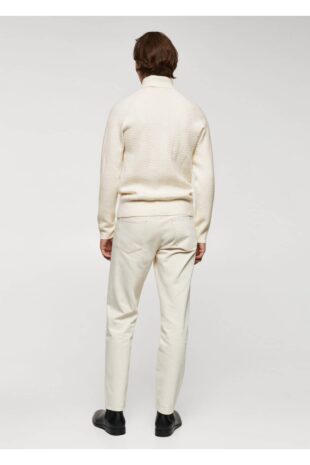 بافت منگو سفید مردانه مانگو 67010654