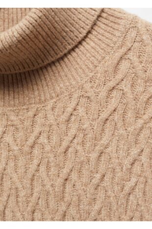 بافت منگو قهوه ای مردانه مانگو 67010655