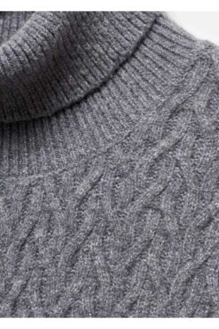 بافت منگو خاکستری مردانه مانگو 67010655