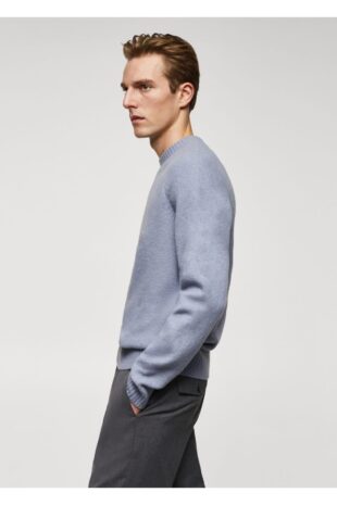 بافت منگو آبی مردانه مانگو 67020650