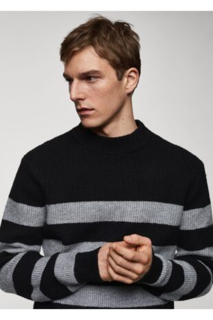 بافت منگو سیاه مردانه مانگو 67010647