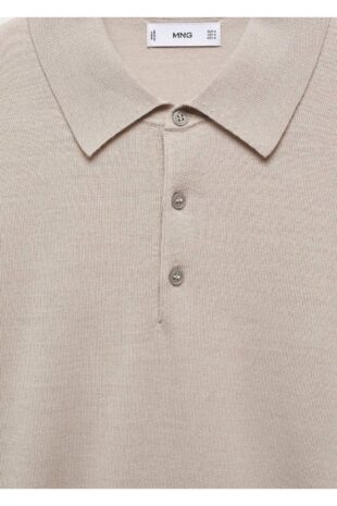 بافت منگو خاکستری مردانه مانگو 67000659