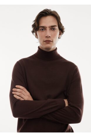 بافت منگو قهوه ای مردانه مانگو 67000660