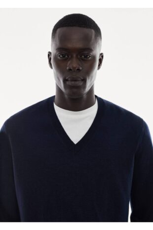 بافت منگو لاجورد مردانه مانگو 67000661