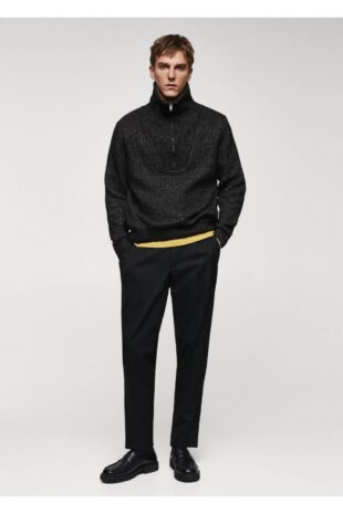 بافت منگو سیاه مردانه مانگو 67010648