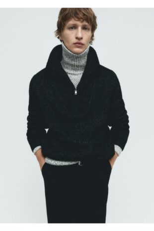 بافت منگو سیاه مردانه مانگو 67010648