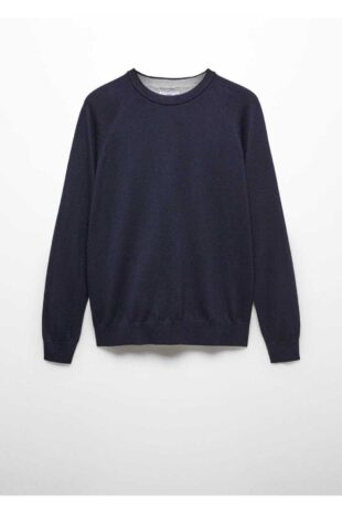 بافت منگو لاجورد مردانه مانگو 67010656