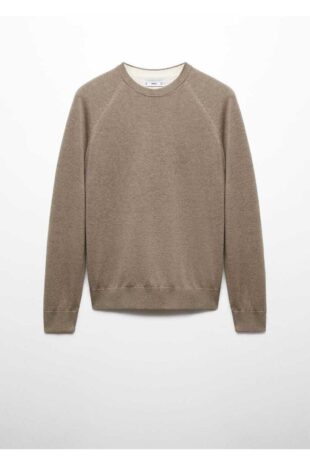 بافت منگو قهوه ای مردانه مانگو 67010656