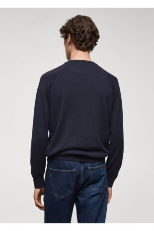 بافت منگو لاجورد مردانه مانگو 67010656