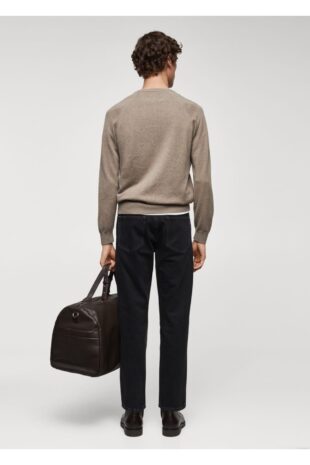 بافت منگو قهوه ای مردانه مانگو 67010656