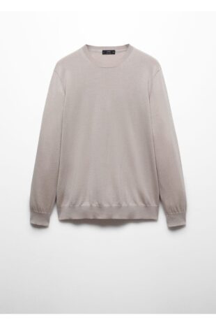 بافت منگو خاکستری مردانه مانگو 67010657