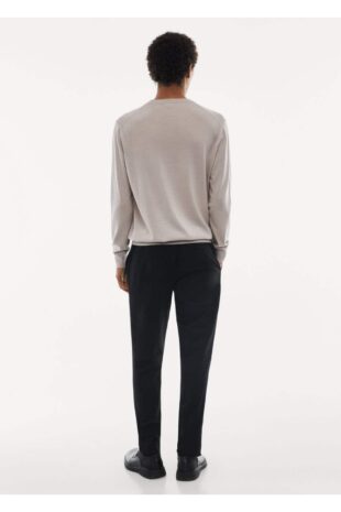 بافت منگو خاکستری مردانه مانگو 67010657