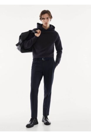 سویشرت منگو لاجورد مردانه مانگو 67020644