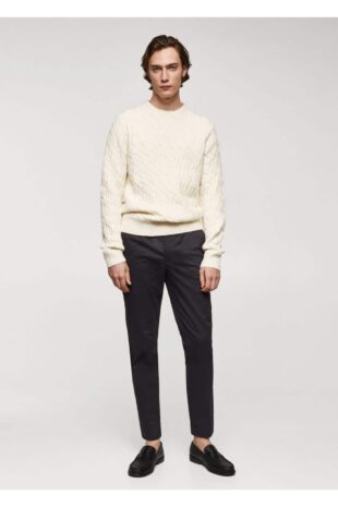 بافت منگو سفید مردانه مانگو 67020645