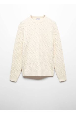 بافت منگو سفید مردانه مانگو 67020645