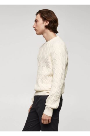 بافت منگو سفید مردانه مانگو 67020645