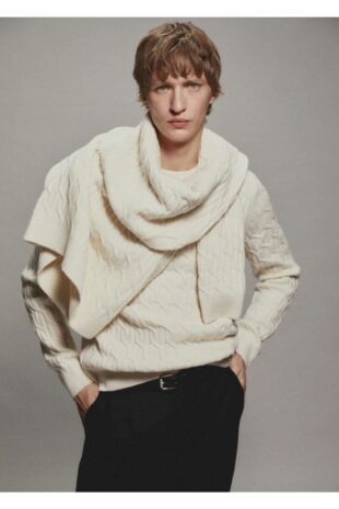 بافت منگو سفید مردانه مانگو 67020645