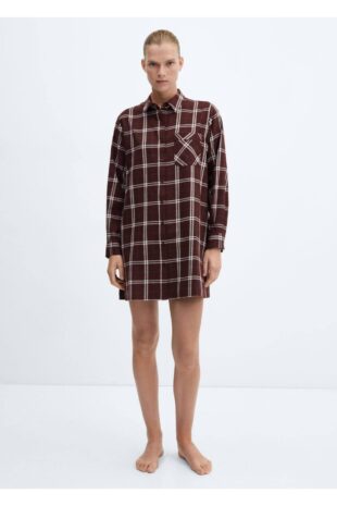 پیژامه قرمز فاق نرمال زنانه مانگو 57067743