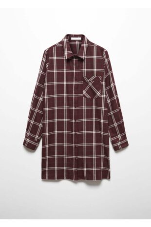 پیژامه قرمز فاق نرمال زنانه مانگو 57067743