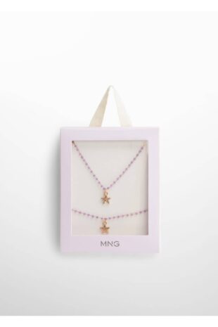 گردنبند زرد دخترانه مانگو 67010345