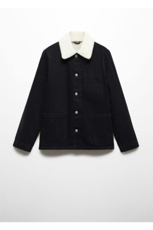 کت منگو سیاه مردانه مانگو 57037708